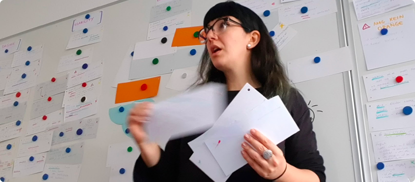 Organising notes from a usability test